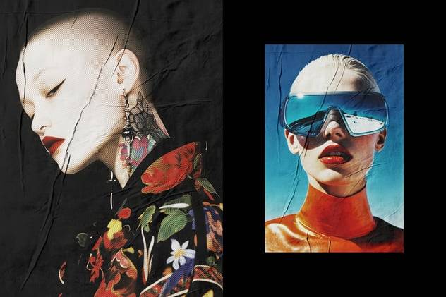 复古半色调褶皱Riso打印照片效果ps特效滤镜样机 Glued Papers Photo Effect 插件预设 第2张-素材湾丨精选海外优质设计素材资源 复古半色调褶皱Riso打印照片效果ps特效滤镜样机 Glued Papers Photo Effect 插件预设 sucaiwan.com