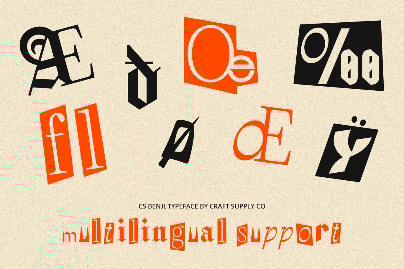 时尚拼贴艺术品牌音乐海报设计装饰英文字体安装包 Benji – Collage Font 设计素材 第7张-素材湾丨精选海外优质设计素材资源 时尚拼贴艺术品牌音乐海报设计装饰英文字体安装包 Benji – Collage Font 设计素材 sucaiwan.com