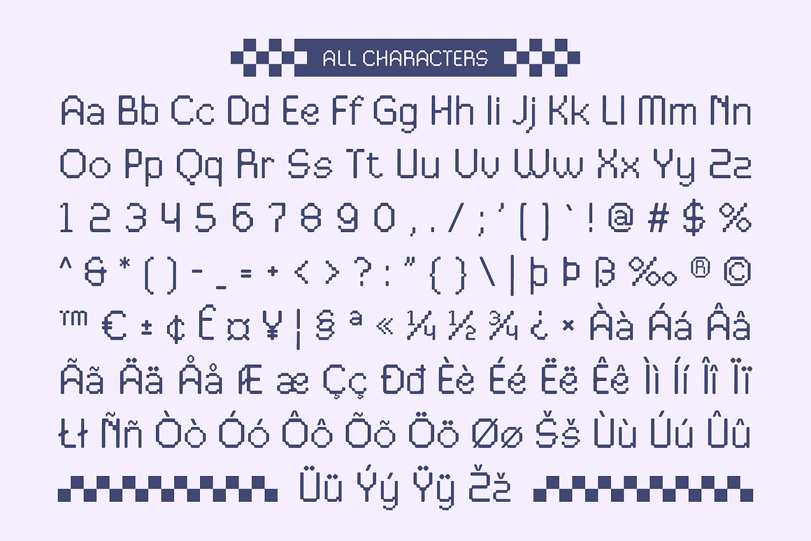 复古俏皮像素风品牌推广游戏设计装饰英文字体安装包 Degita Drawn 设计素材 第8张-素材湾丨精选海外优质设计素材资源 复古俏皮像素风品牌推广游戏设计装饰英文字体安装包 Degita Drawn 设计素材 sucaiwan.com