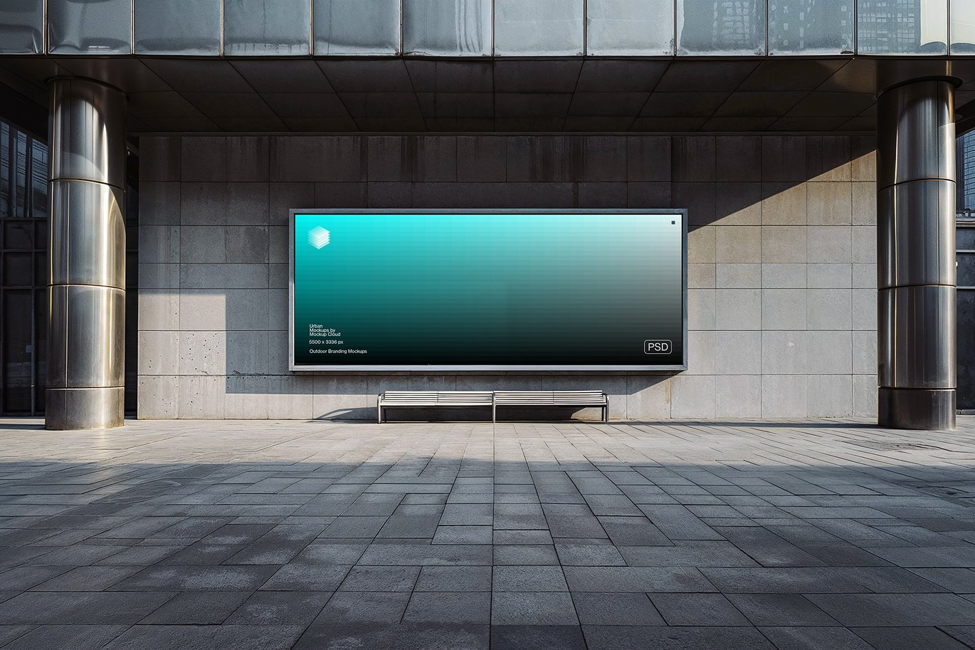 5款城市街头商场海报广告牌设计展示效果图PS贴图样机MOCKUP模板素材 Billboard Advertising Mockups Vol. 2 样机素材 sucaiwan.com