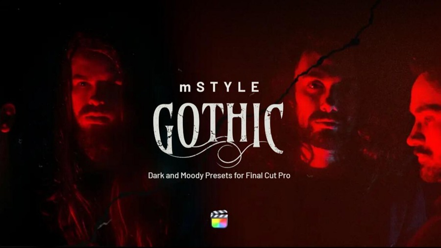 Motionvfx mStyle Gothic 复古黑暗哥特式美学恐怖阴郁艺术剪辑排版转场视觉效果FCPX插件 , 第1张-素材湾丨精选海外优质设计素材资源 Motionvfx mStyle Gothic 复古黑暗哥特式美学恐怖阴郁艺术剪辑排版转场视觉效果FCPX插件 , sucaiwan.com