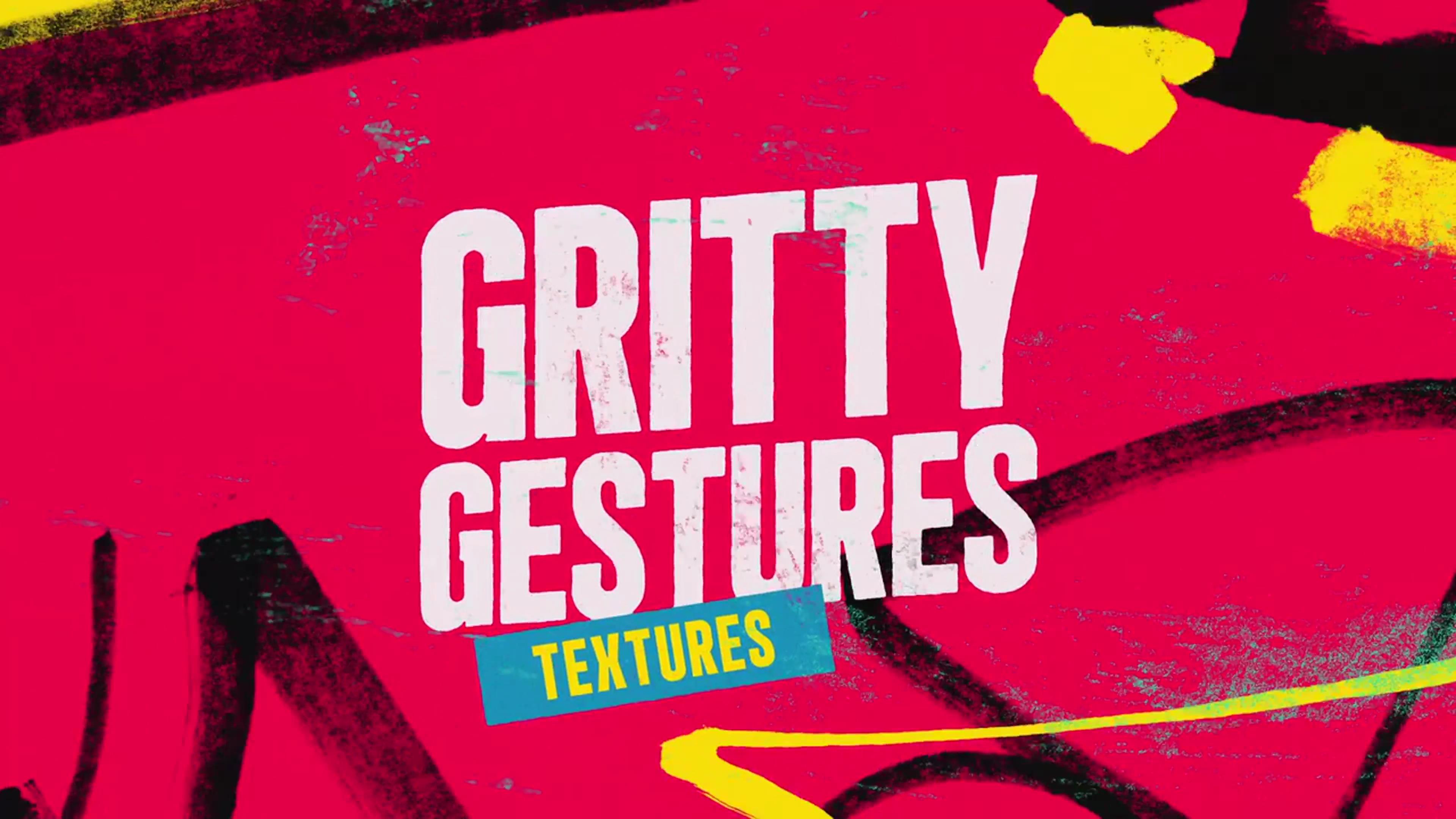 FCPX插件：50个复古手绘涂鸦标记喷漆粗糙素描线条艺术标题贴纸叠加层 Real Gritty Gestures Textures Titles , sucaiwan.com