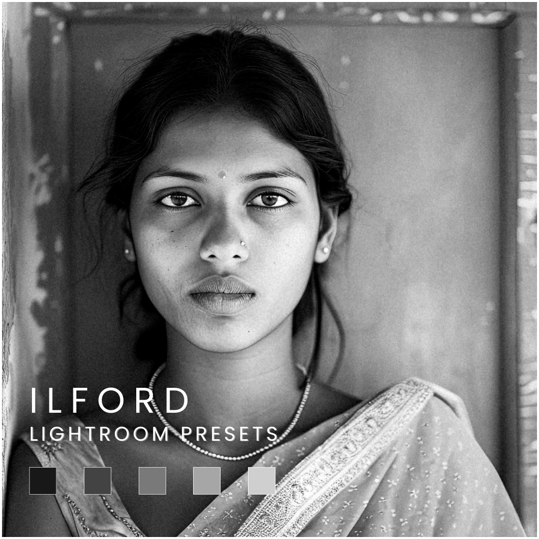 高级黑白效果电影美学胶片颗粒模拟城市人文扫街肖像照片调色Lightroom&Capture one预设 HelloPresets Ilford HP Lightroom Presets/ Capture One Styles 插件预设 sucaiwan.com