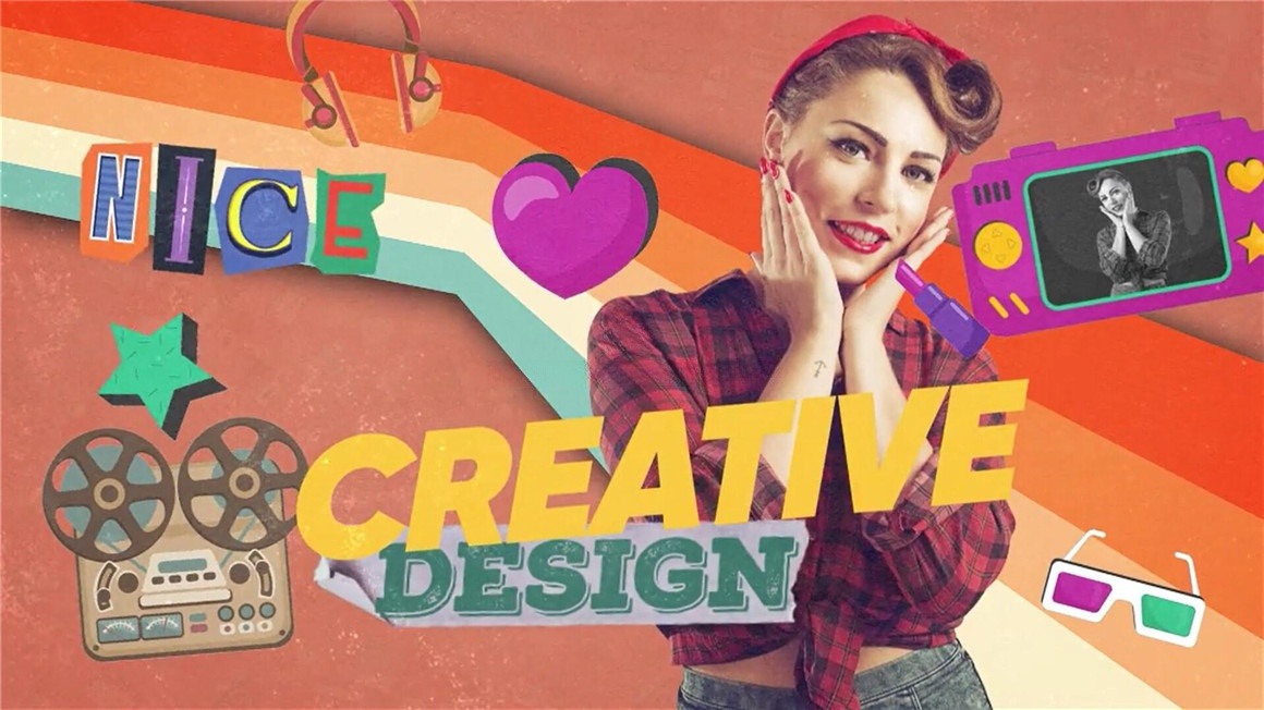 AE/PR模板:复古多彩拼贴艺术风格人物标题介绍开场片头 影视音频 第4张-素材湾丨精选海外优质设计素材资源 AE/PR模板:复古多彩拼贴艺术风格人物标题介绍开场片头 影视音频 sucaiwan.com