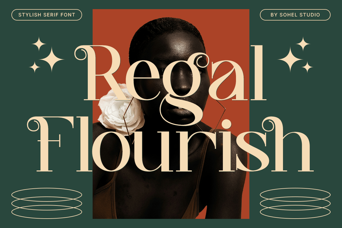 时尚优雅品牌包装婚礼请柬设计衬线英文字体安装包 Regal Flourish – Modern Unique Serif Font 设计素材 第1张-素材湾丨精选海外优质设计素材资源 时尚优雅品牌包装婚礼请柬设计衬线英文字体安装包 Regal Flourish – Modern Unique Serif Font 设计素材 sucaiwan.com