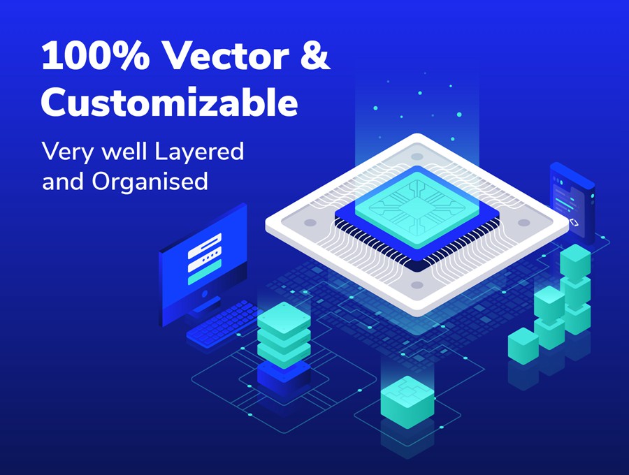 创意互联网科技云存储2.5D手绘插画插图矢量插图AI/XD/Figma设计素材 Cloud and Hosting Isometric Illustration set APP UI 第2张-素材湾丨精选海外优质设计素材资源 创意互联网科技云存储2.5D手绘插画插图矢量插图AI/XD/Figma设计素材 Cloud and Hosting Isometric Illustration set APP UI sucaiwan.com