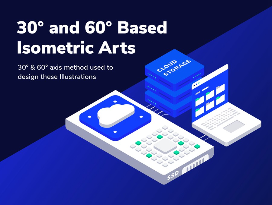 创意互联网科技云存储2.5D手绘插画插图矢量插图AI/XD/Figma设计素材 Cloud and Hosting Isometric Illustration set APP UI 第4张-素材湾丨精选海外优质设计素材资源 创意互联网科技云存储2.5D手绘插画插图矢量插图AI/XD/Figma设计素材 Cloud and Hosting Isometric Illustration set APP UI sucaiwan.com