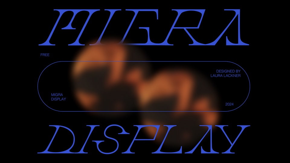 未来科技时尚先锋数字化锋利斜体PSAI衬线西文英文字体安装包 MIGRA – Display Font 设计素材 sucaiwan.com