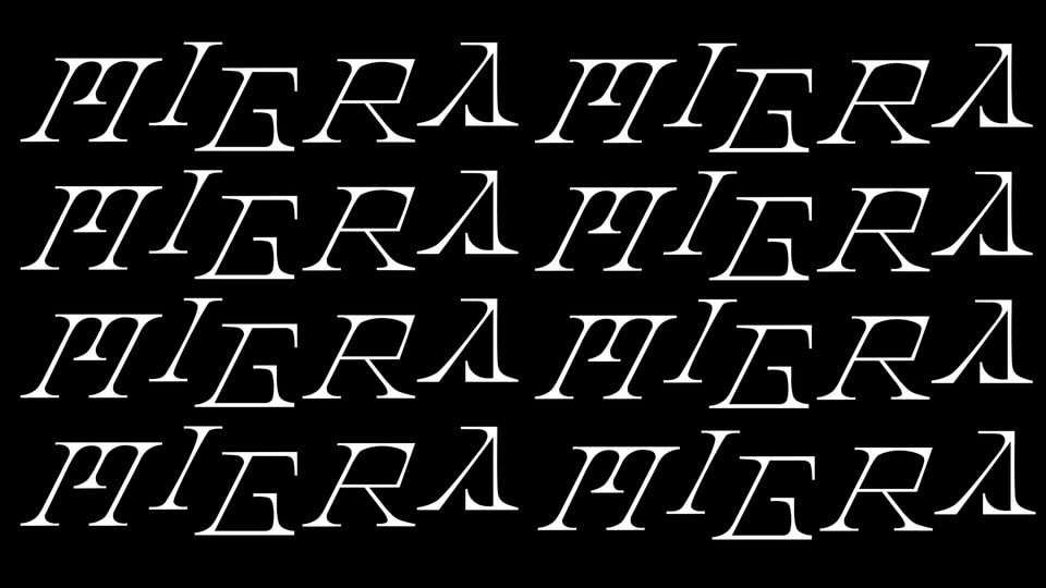 未来科技时尚先锋数字化锋利斜体PSAI衬线西文英文字体安装包 MIGRA – Display Font 设计素材 sucaiwan.com