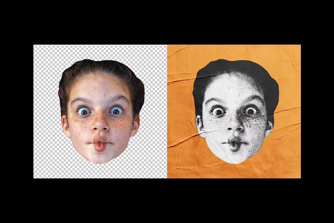 褶皱做旧墙贴胶合Riso打印照片效果ps特效滤镜样机 Glued Paper Risograph Photo Effect 插件预设 第2张-素材湾丨精选海外优质设计素材资源 褶皱做旧墙贴胶合Riso打印照片效果ps特效滤镜样机 Glued Paper Risograph Photo Effect 插件预设 sucaiwan.com