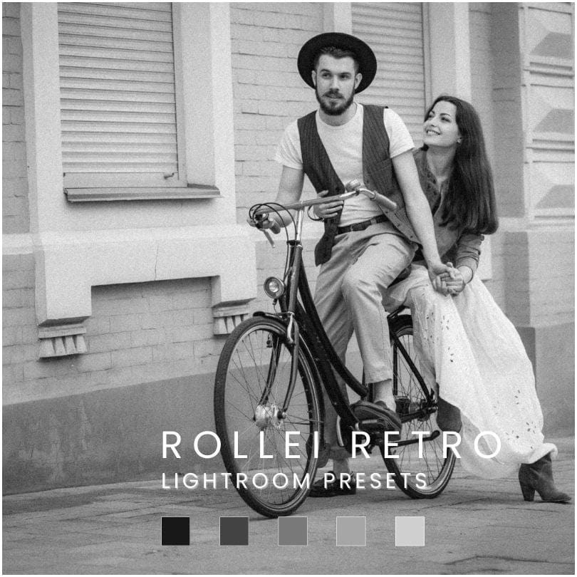 高级80年代复古黑白电影风格经典颗粒效果模拟扫街肖像照片调色Lightroom&Capture one预设 HelloPresets Rollei Retro 80s Lightroom presets/ Capture one styles 插件预设 sucaiwan.com
