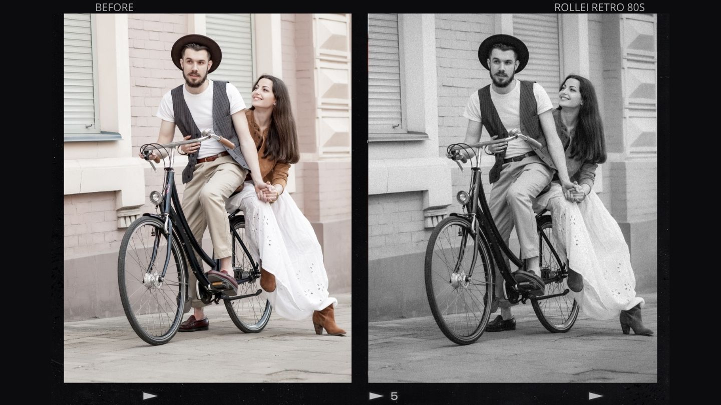 高级80年代复古黑白电影风格经典颗粒效果模拟扫街肖像照片调色Lightroom&Capture one预设 HelloPresets Rollei Retro 80s Lightroom presets/ Capture one styles 插件预设 sucaiwan.com