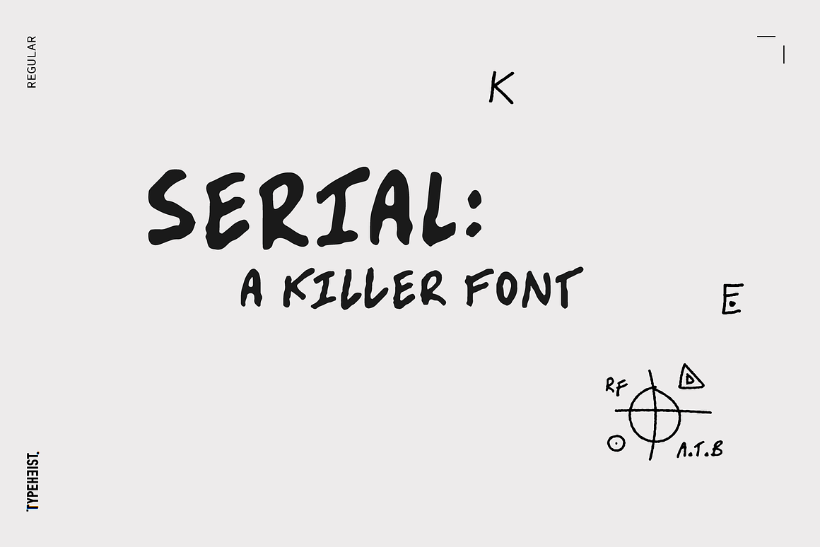 英文字体:真实随性凌乱而逼真混搭手写英文笔迹字体 Serial: A Killer Handwriting Font by TYPEHEIST , 第1张-素材湾丨精选海外优质设计素材资源 英文字体:真实随性凌乱而逼真混搭手写英文笔迹字体 Serial: A Killer Handwriting Font by TYPEHEIST , sucaiwan.com