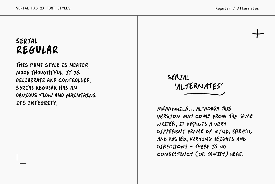英文字体:真实随性凌乱而逼真混搭手写英文笔迹字体 Serial: A Killer Handwriting Font by TYPEHEIST , 第7张-素材湾丨精选海外优质设计素材资源 英文字体:真实随性凌乱而逼真混搭手写英文笔迹字体 Serial: A Killer Handwriting Font by TYPEHEIST , sucaiwan.com