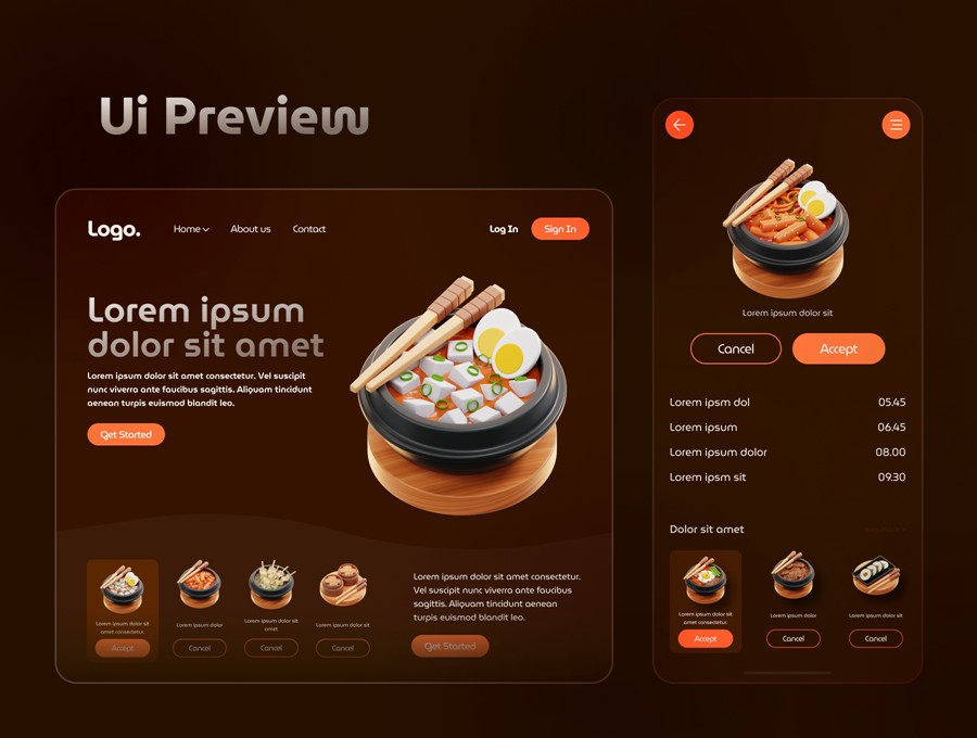 15款独特韩国食品美食3D三维图标Icons设计Blender/PNG格式素材 Korean Food 3D Icon Set 图标素材 sucaiwan.com