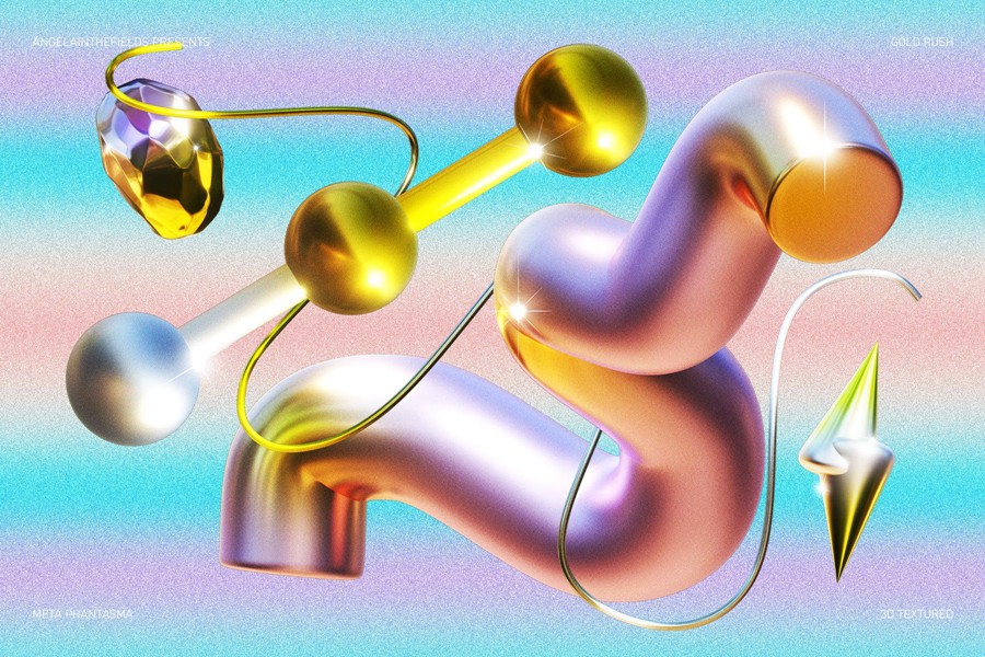 100款立体三维3D不规则金属几何未来科幻抽象图形PNG免扣设计素材 Angelainthefields – GOLD RUSH 图片素材 第7张-素材湾丨精选海外优质设计素材资源 100款立体三维3D不规则金属几何未来科幻抽象图形PNG免扣设计素材 Angelainthefields – GOLD RUSH 图片素材 sucaiwan.com