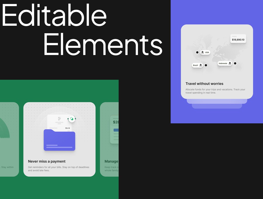 20款多功能APP网站用户界面设计UI卡片Figma格式素材 UI Card Illustration APP UI sucaiwan.com