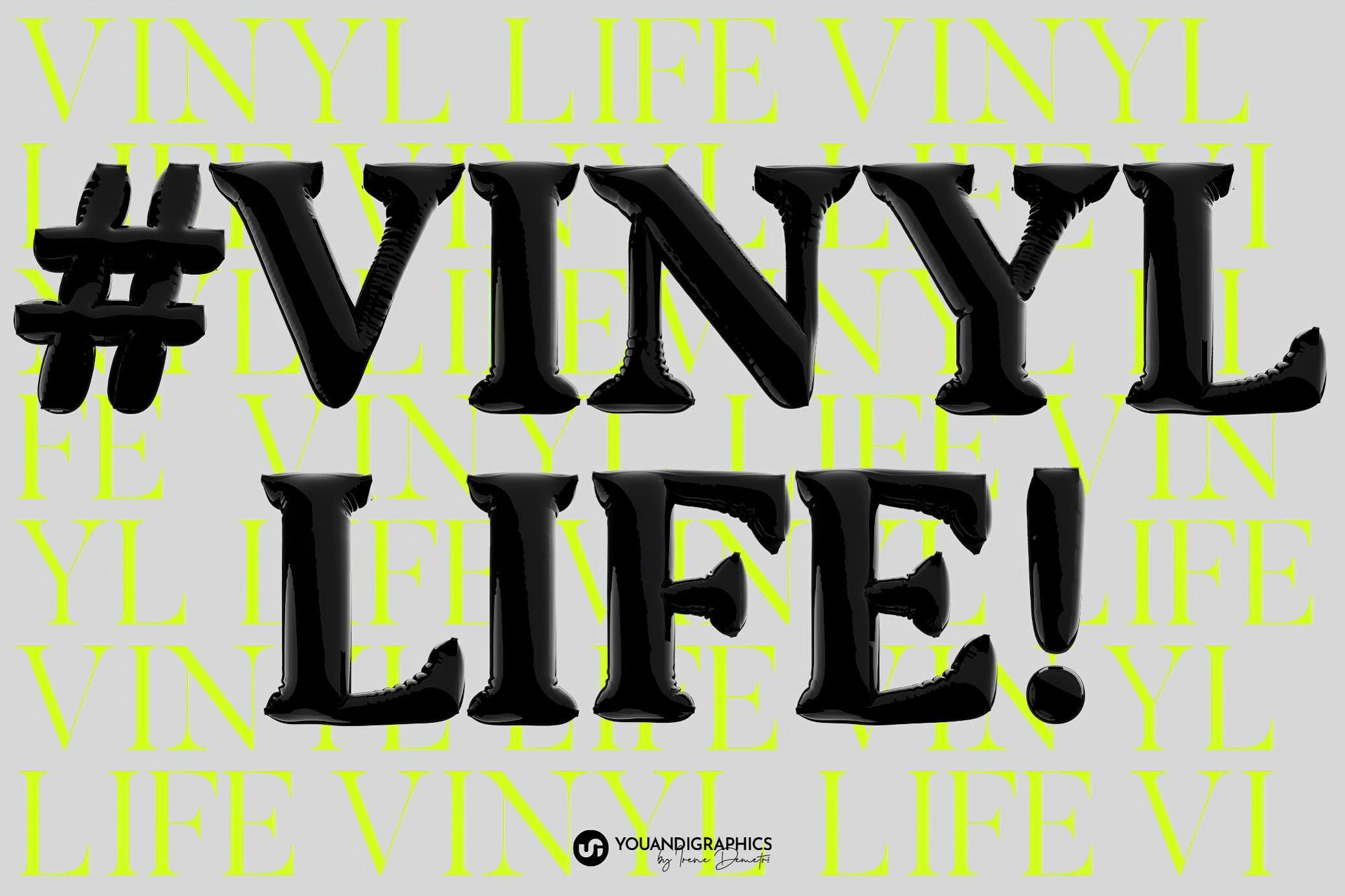 复古Y2K风黑色气球质感胖乎乎泡泡字母数字符号PNG免抠图设计素材 Latex 3D Lettering Set 图片素材 sucaiwan.com