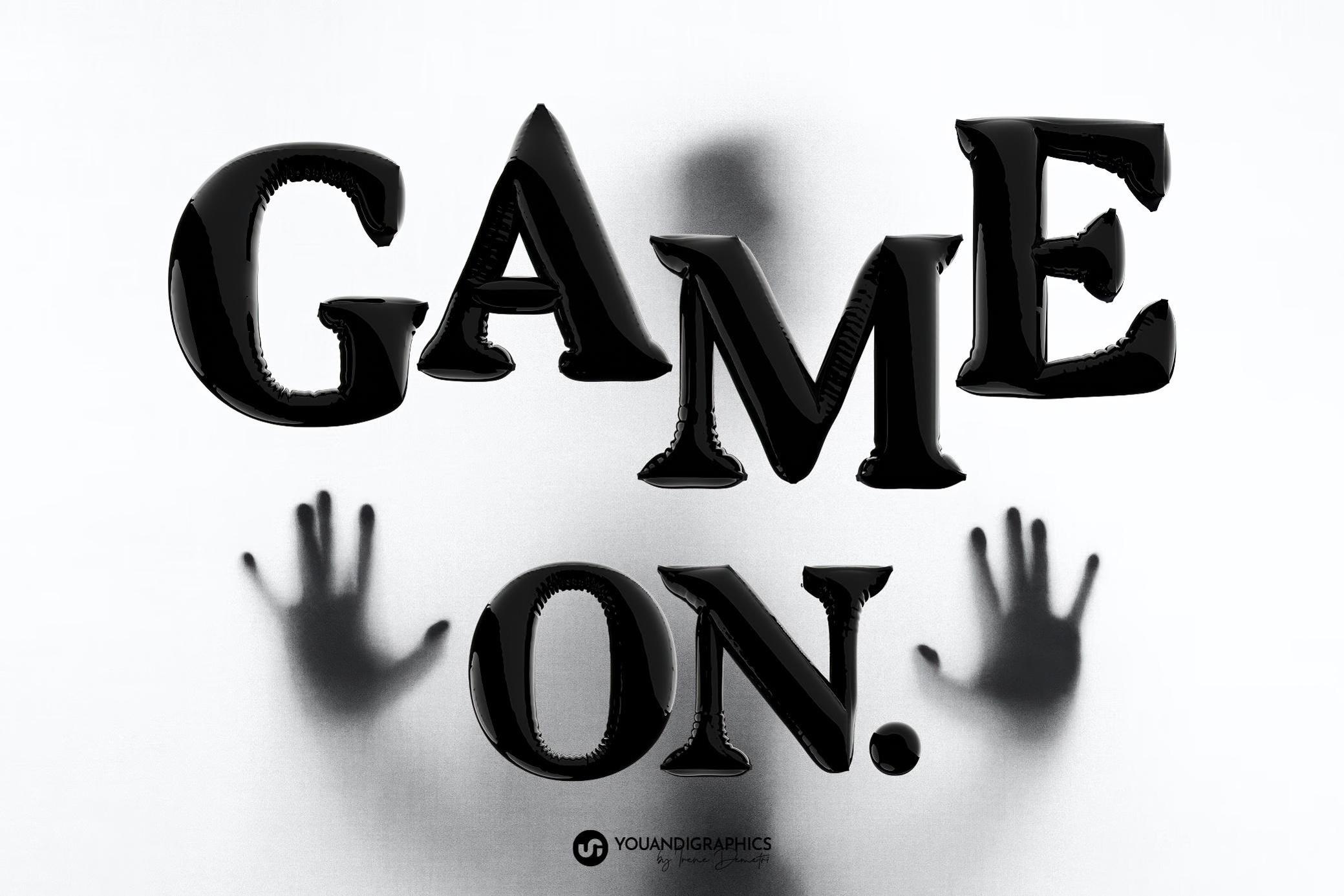 复古Y2K风黑色气球质感胖乎乎泡泡字母数字符号PNG免抠图设计素材 Latex 3D Lettering Set 图片素材 sucaiwan.com