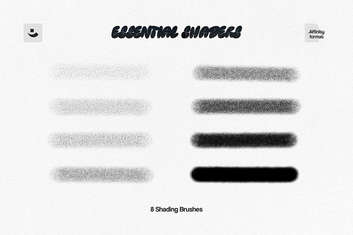 柔和阴影燥点颗粒纹理手绘插画绘画艺术Affinity笔刷画笔素材 Essential Shading Affinity Brushes 笔刷资源 第3张-素材湾丨精选海外优质设计素材资源 柔和阴影燥点颗粒纹理手绘插画绘画艺术Affinity笔刷画笔素材 Essential Shading Affinity Brushes 笔刷资源 sucaiwan.com