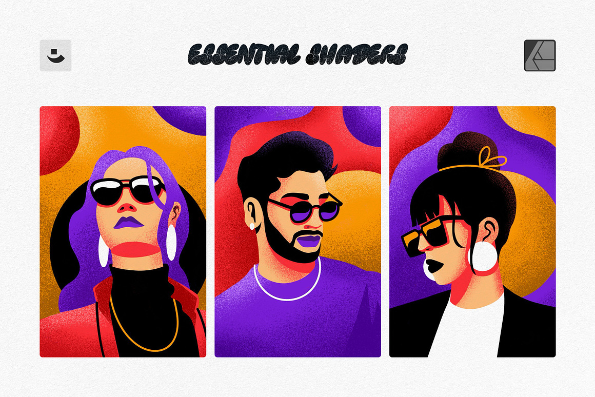 柔和阴影燥点颗粒纹理手绘插画绘画艺术Affinity笔刷画笔素材 Essential Shading Affinity Brushes 笔刷资源 第1张-素材湾丨精选海外优质设计素材资源 柔和阴影燥点颗粒纹理手绘插画绘画艺术Affinity笔刷画笔素材 Essential Shading Affinity Brushes 笔刷资源 sucaiwan.com