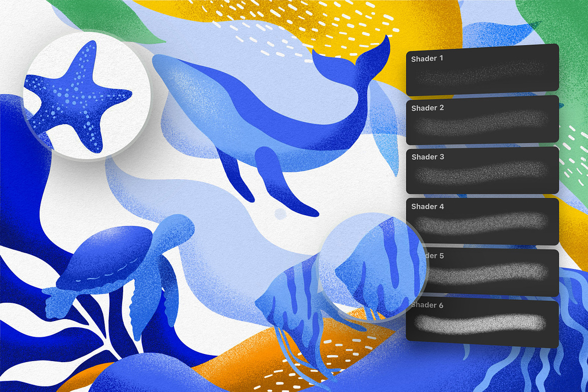 柔和阴影燥点颗粒纹理手绘插画绘画艺术Affinity笔刷画笔素材 Essential Shading Affinity Brushes 笔刷资源 第5张-素材湾丨精选海外优质设计素材资源 柔和阴影燥点颗粒纹理手绘插画绘画艺术Affinity笔刷画笔素材 Essential Shading Affinity Brushes 笔刷资源 sucaiwan.com