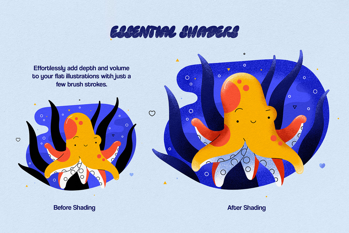 柔和阴影燥点颗粒纹理手绘插画绘画艺术Affinity笔刷画笔素材 Essential Shading Affinity Brushes 笔刷资源 第4张-素材湾丨精选海外优质设计素材资源 柔和阴影燥点颗粒纹理手绘插画绘画艺术Affinity笔刷画笔素材 Essential Shading Affinity Brushes 笔刷资源 sucaiwan.com