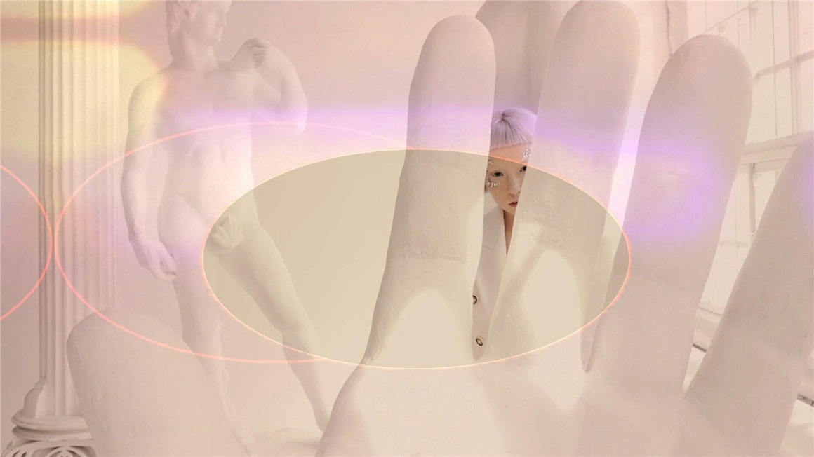 达芬奇模板：复古胶片闪烁手写字母符号引线几何剪切排版无缝过渡 , sucaiwan.com