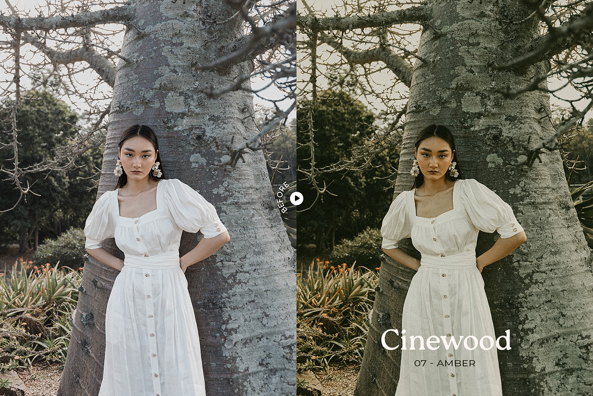 15组时尚温暖色调肖像电影摄影照片调色Lightroom预设 Cinewood – Lightroom Cinematic Presets 插件预设 第9张-素材湾丨精选海外优质设计素材资源 15组时尚温暖色调肖像电影摄影照片调色Lightroom预设 Cinewood – Lightroom Cinematic Presets 插件预设 sucaiwan.com