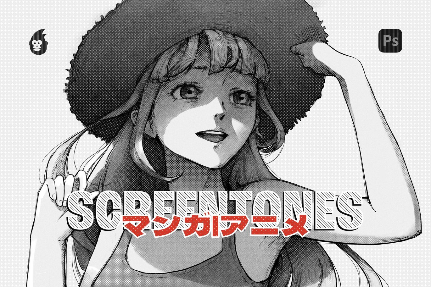 50款日本黑白动漫风格半色调网点绘画艺术PS笔刷画笔设计素材 Manga Screentone Brushes for Photoshop 笔刷资源 第5张-素材湾丨精选海外优质设计素材资源 50款日本黑白动漫风格半色调网点绘画艺术PS笔刷画笔设计素材 Manga Screentone Brushes for Photoshop 笔刷资源 sucaiwan.com
