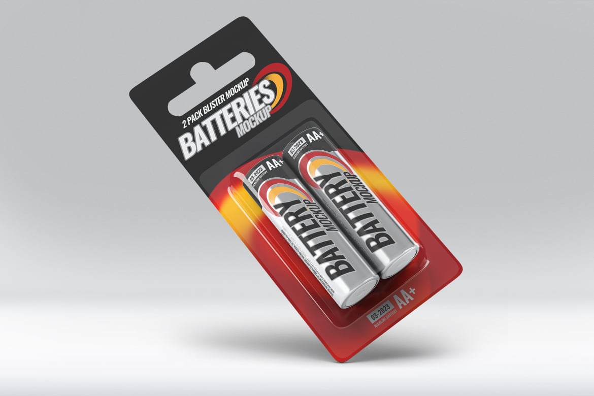 15款真实5号干电池包装盒包装罩设计展示效果图PS贴图样机模板 Battery Blister Pack Mock-Up 样机素材 第4张-素材湾丨精选海外优质设计素材资源 15款真实5号干电池包装盒包装罩设计展示效果图PS贴图样机模板 Battery Blister Pack Mock-Up 样机素材 sucaiwan.com