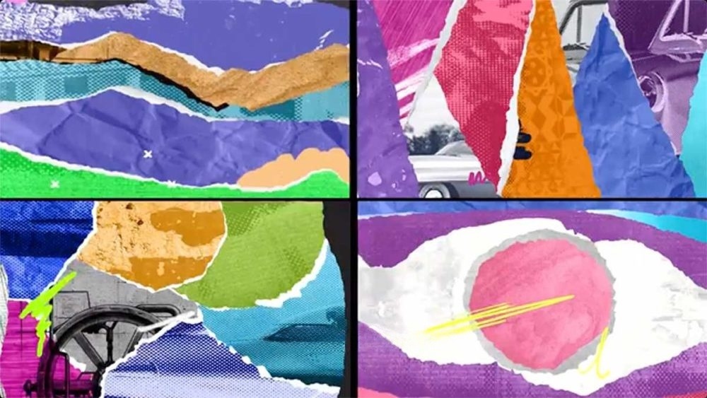 Pr模板 10组情绪化快闪拼贴定格动画撕纸拼贴转场视觉特效 Upbeat Collage Transitions 影视音频 sucaiwan.com