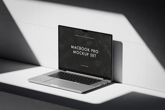 10款工业风混凝土背景苹果MacBook Pro笔记本电脑UI设计展示效果图PS贴图样机 MacBook Pro Mockup Set vol 2 样机素材 第5张-素材湾丨精选海外优质设计素材资源 10款工业风混凝土背景苹果MacBook Pro笔记本电脑UI设计展示效果图PS贴图样机 MacBook Pro Mockup Set vol 2 样机素材 sucaiwan.com