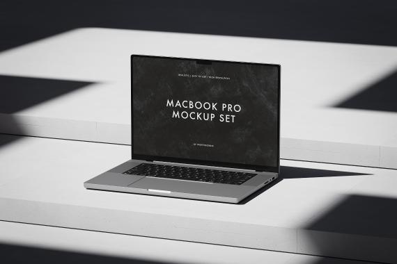 10款工业风混凝土背景苹果MacBook Pro笔记本电脑UI设计展示效果图PS贴图样机 MacBook Pro Mockup Set vol 2 样机素材 第8张-素材湾丨精选海外优质设计素材资源 10款工业风混凝土背景苹果MacBook Pro笔记本电脑UI设计展示效果图PS贴图样机 MacBook Pro Mockup Set vol 2 样机素材 sucaiwan.com