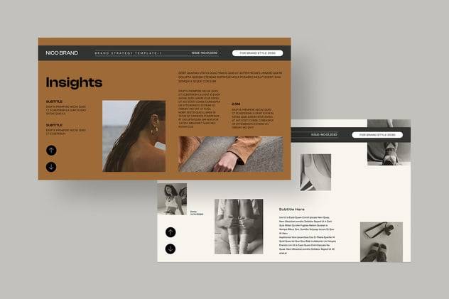 现代简约品牌营销策划演示文稿设计ppt+keynote模板 Brand Strategy PowerPoint+Keynote Template 幻灯图表 sucaiwan.com