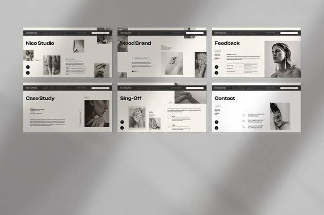 现代简约品牌营销策划演示文稿设计ppt+keynote模板 Brand Strategy PowerPoint+Keynote Template 幻灯图表 sucaiwan.com