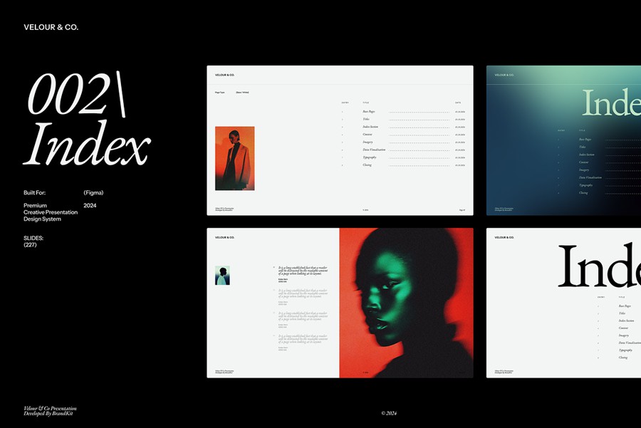 227页品牌宣传策划提案书图文排版演示文稿幻灯片Figma格式模板套件素材 Velour & Co Presentation Kit 幻灯图表 第3张-素材湾丨精选海外优质设计素材资源 227页品牌宣传策划提案书图文排版演示文稿幻灯片Figma格式模板套件素材 Velour & Co Presentation Kit 幻灯图表 sucaiwan.com