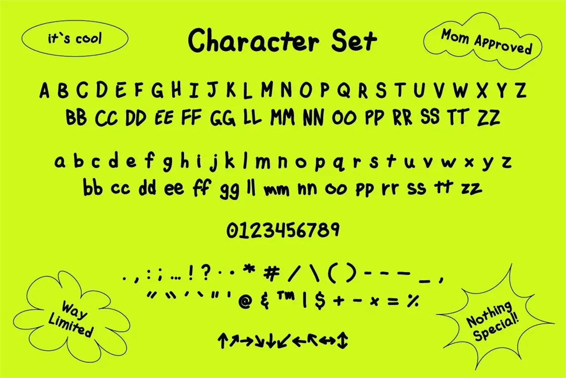 英文字体：复古欧式巴洛克手写扭曲粗糙笔迹墨迹涂鸦字体 Komique Sans Font , sucaiwan.com