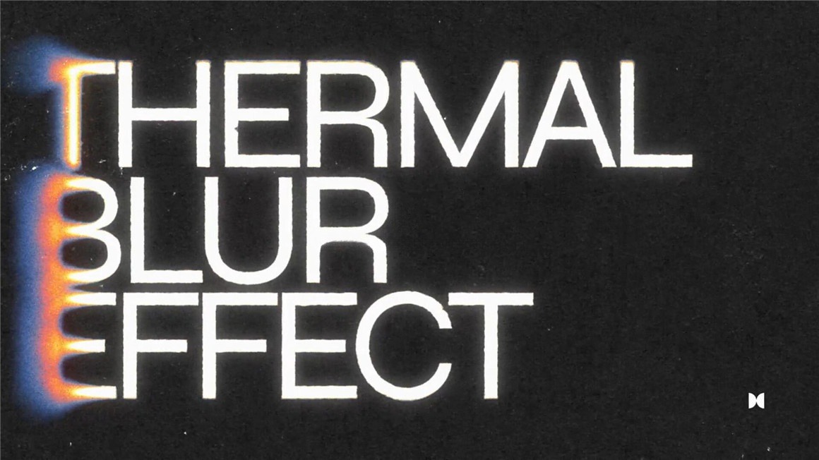 AE模板：复古酸性艺术热感应模糊渐变效果文字标题效果 , sucaiwan.com