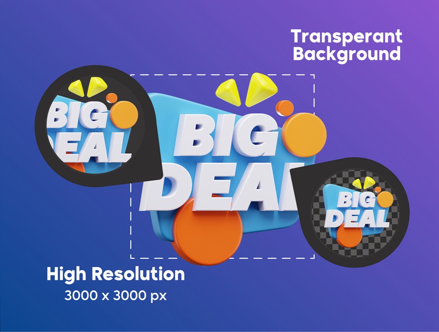 30款创意电商销售促销打折3D三维插图图标Icons设计Blender/OBJ/PNG格式素材 Sale Badge 3D Icon Set 图标素材 第3张-素材湾丨精选海外优质设计素材资源 30款创意电商销售促销打折3D三维插图图标Icons设计Blender/OBJ/PNG格式素材 Sale Badge 3D Icon Set 图标素材 sucaiwan.com