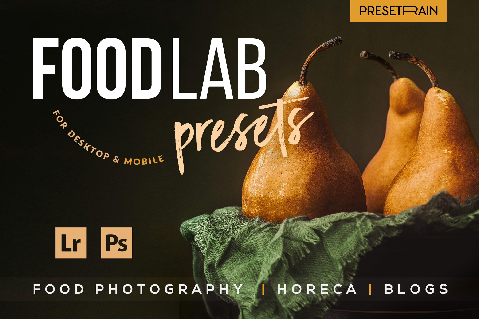 时尚暖色调美食餐厅博客摄影照片调色Lightroom预设 FoodLab – Food Presets for Lightroom & Photoshop 插件预设 第1张-素材湾丨精选海外优质设计素材资源 时尚暖色调美食餐厅博客摄影照片调色Lightroom预设 FoodLab – Food Presets for Lightroom & Photoshop 插件预设 sucaiwan.com