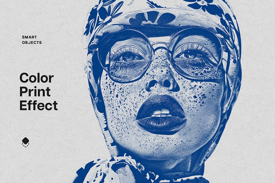 老式粒状彩色打印复印照片效果ps滤镜样机 Color Print Photo Effect 插件预设 sucaiwan.com