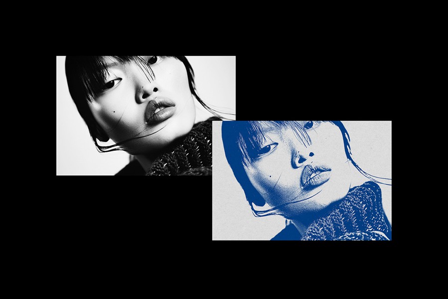 老式粒状彩色打印复印照片效果ps滤镜样机 Color Print Photo Effect 插件预设 sucaiwan.com