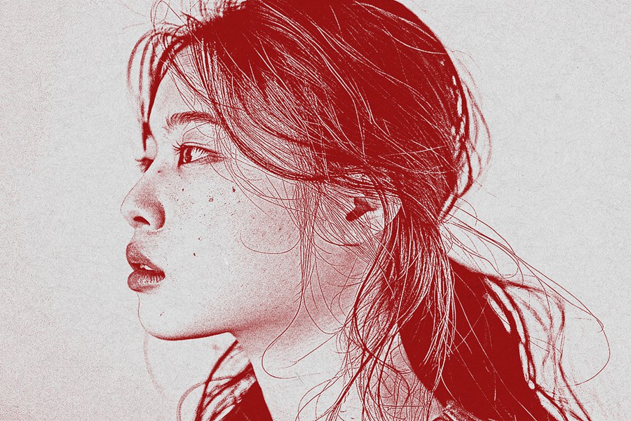 老式粒状彩色打印复印照片效果ps滤镜样机 Color Print Photo Effect 插件预设 sucaiwan.com