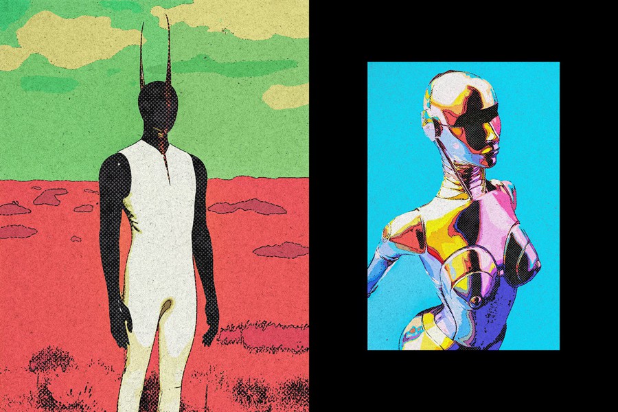 复古半色调老式复印打印漫画照片效果ps滤镜样机 Comic Print Photo Effect 插件预设 第2张-素材湾丨精选海外优质设计素材资源 复古半色调老式复印打印漫画照片效果ps滤镜样机 Comic Print Photo Effect 插件预设 sucaiwan.com