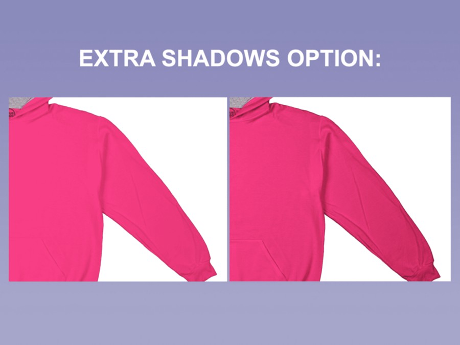 时尚说唱风超大连衣帽卫衣帽衫印花图案设计展示效果图PS贴图样机 Cotton Heritage M2580 Mockup 样机素材 sucaiwan.com