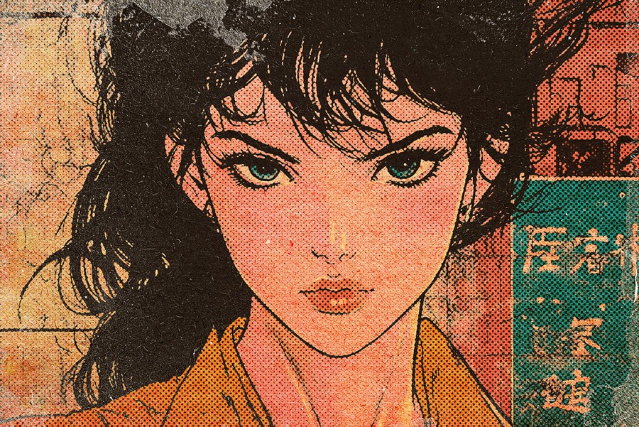 复古半色调riso复印打印漫画照片效果ps滤镜样机 Retro Comics Photo Effect 插件预设 sucaiwan.com