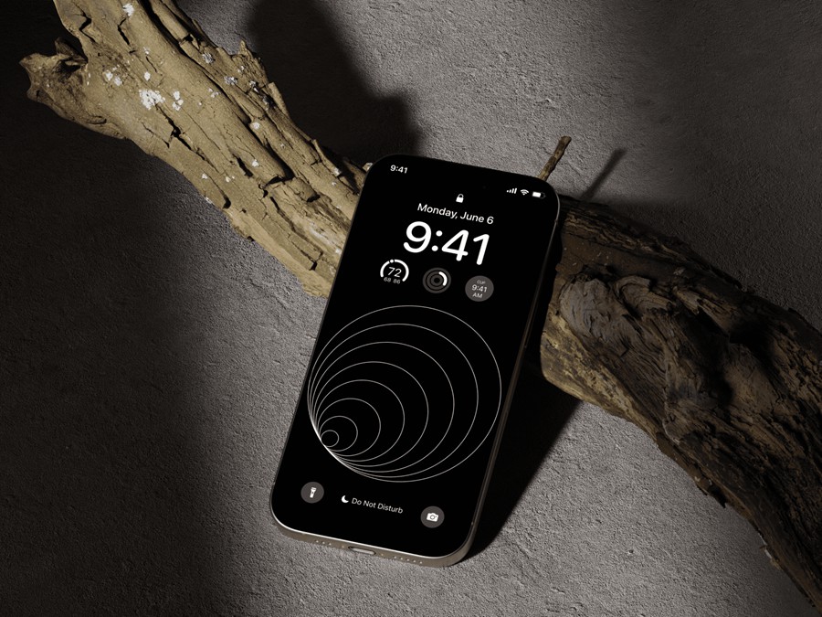 8款高级工业风水泥风格场景苹果iPhone 16 Pro手机UI设计展示贴图Figma样机模板 iPhone 16 Pro Mockups Vol.02 样机素材 sucaiwan.com