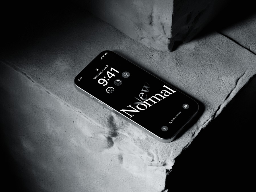 8款高级工业风水泥风格场景苹果iPhone 16 Pro手机UI设计展示贴图Figma样机模板 iPhone 16 Pro Mockups Vol.02 样机素材 sucaiwan.com