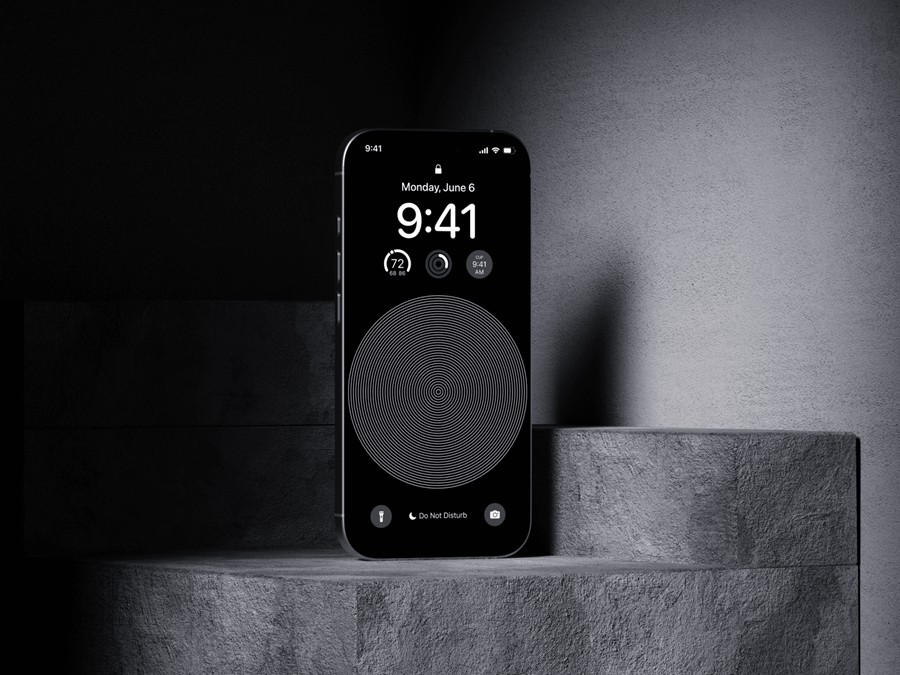 8款高级工业风水泥风格场景苹果iPhone 16 Pro手机UI设计展示贴图Figma样机模板 iPhone 16 Pro Mockups Vol.02 样机素材 sucaiwan.com